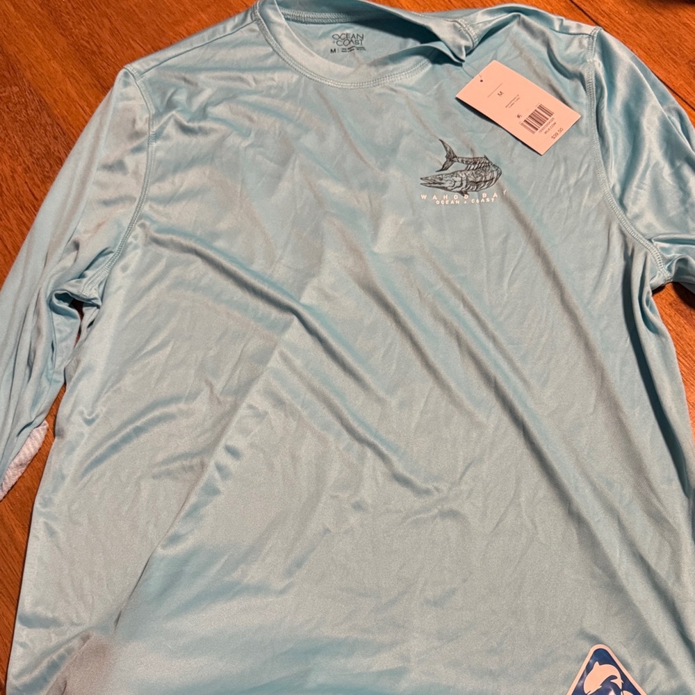 Ocean Breeze Long Sleeve Tee - Light Blue